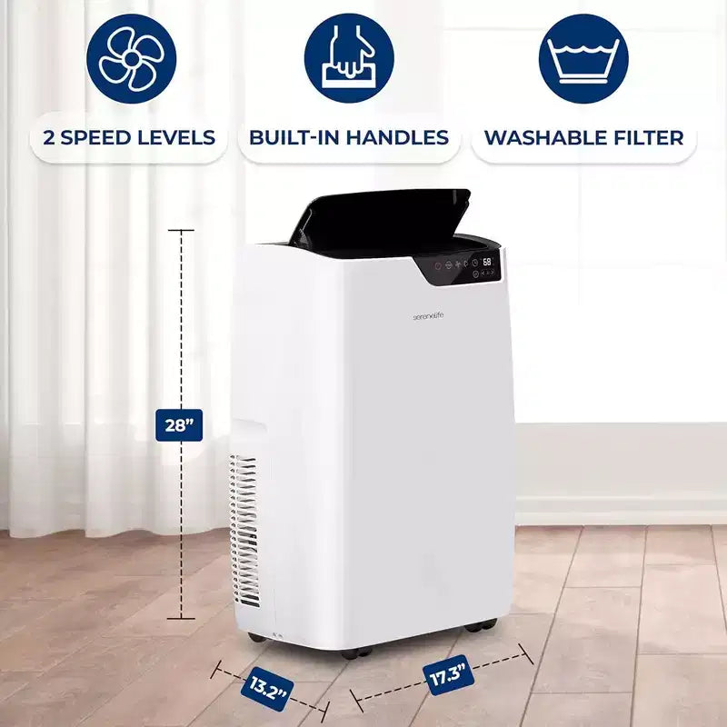 Aire acondicionado y calefactor portátil SereneLife de 12.000 BTU