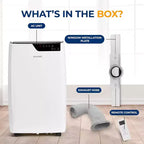 Aire acondicionado y calefactor portátil SereneLife de 12.000 BTU