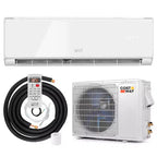 Costway Aire Acondicionado y Calefacción Mini Split de 18000 BTU con Wi-Fi y Bomba de Calor Blanco/Negro