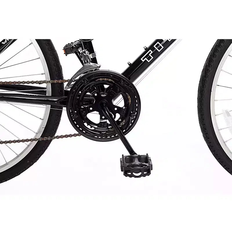 Bicicleta de montaña Titan Bikes Wildcat de 12 velocidades para mujer con sillín de altura ajustable, verde lima/negro