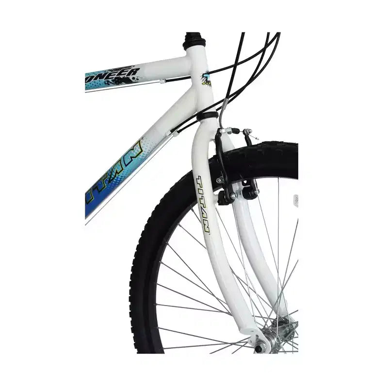 Bicicleta de montaña para hombre Titan Bikes Pioneer de 12 velocidades, azul