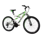 Bicicleta de montaña Titan Pathfinder de 21 velocidades todo terreno para hombre con doble suspensión