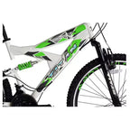 Bicicleta de montaña Titan Pathfinder de 21 velocidades todo terreno para hombre con doble suspensión