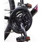 Bicicleta de montaña para mujer Titan Trail de 21 velocidades con suspensión, cuadro de 18 pulgadas, azul