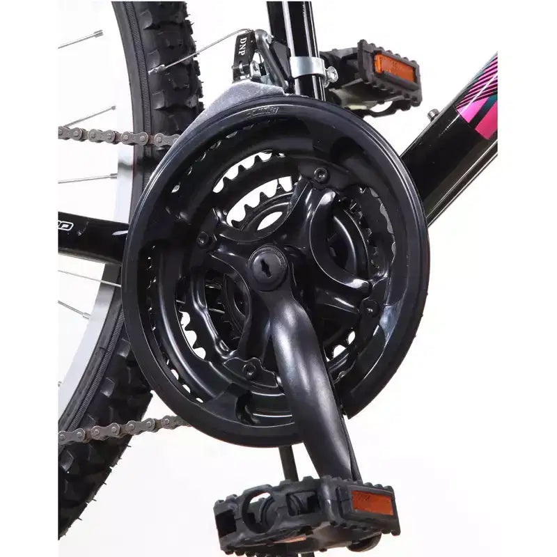 Bicicleta de montaña para mujer Titan Trail de 21 velocidades con suspensión, cuadro de 18 pulgadas, azul