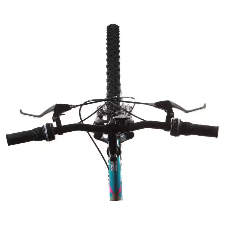 Bicicleta de montaña para mujer Titan Trail de 21 velocidades con suspensión, cuadro de 18 pulgadas, azul