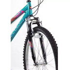 Bicicleta de montaña para mujer Titan Trail de 21 velocidades con suspensión, cuadro de 18 pulgadas, azul