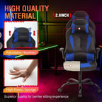 Silla FDW para videojuegos, silla de oficina, silla de escritorio con soporte lumbar, reposabrazos abatibles, reposacabezas