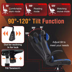 Silla FDW para videojuegos, silla de oficina, silla de escritorio con soporte lumbar, reposabrazos abatibles, reposacabezas