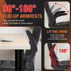 Silla FDW para videojuegos, silla de oficina, silla de escritorio con soporte lumbar, reposabrazos abatibles, reposacabezas