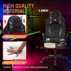 Silla FDW para videojuegos, silla de oficina, silla de escritorio con soporte lumbar, reposabrazos abatibles, reposacabezas