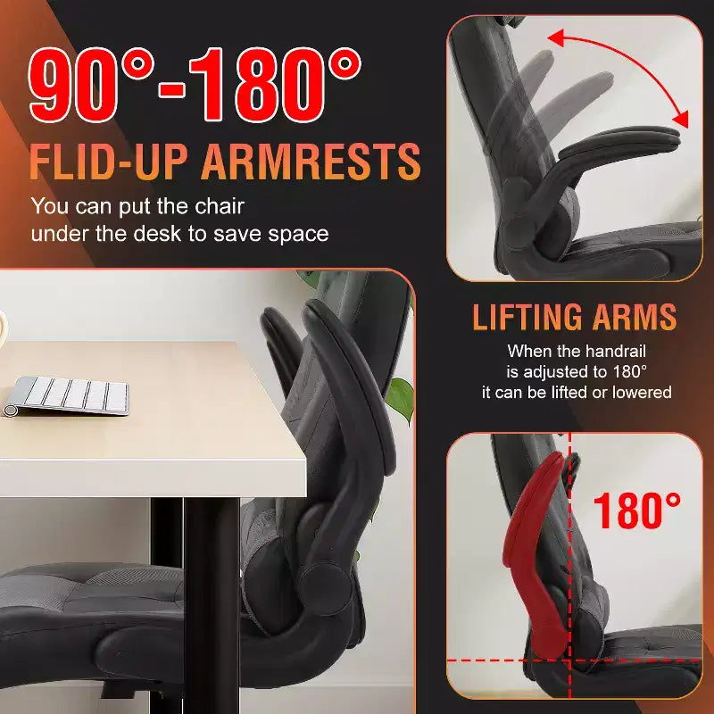 Silla FDW para videojuegos, silla de oficina, silla de escritorio con soporte lumbar, reposabrazos abatibles, reposacabezas