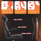 Silla FDW para videojuegos, silla de oficina, silla de escritorio con soporte lumbar, reposabrazos abatibles, reposacabezas