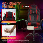 Silla FDW para videojuegos, silla de oficina, silla de escritorio con soporte lumbar, reposabrazos abatibles, reposacabezas