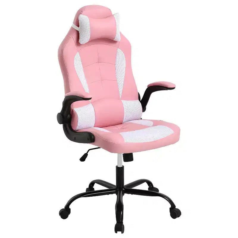 Silla FDW para videojuegos, silla de oficina, silla de escritorio con soporte lumbar, reposabrazos abatibles, reposacabezas