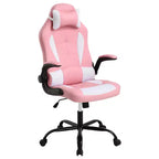 Silla FDW para videojuegos, silla de oficina, silla de escritorio con soporte lumbar, reposabrazos abatibles, reposacabezas