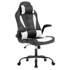 Silla FDW para videojuegos, silla de oficina, silla de escritorio con soporte lumbar, reposabrazos abatibles, reposacabezas