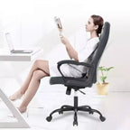 Silla de oficina FDW Silla gamer de PC Silla de escritorio barata de cuero PU Silla ejecutiva para ordenador Soporte lumbar para mujeres y hombres
