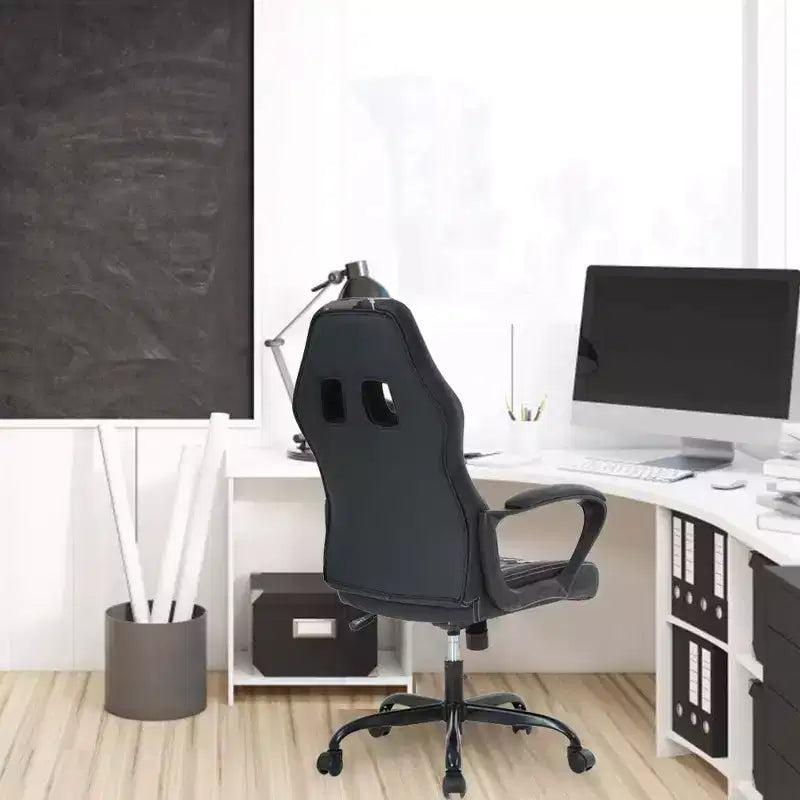 Silla de oficina FDW Silla gamer de PC Silla de escritorio barata de cuero PU Silla ejecutiva para ordenador Soporte lumbar para mujeres y hombres