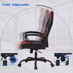 Silla de oficina FDW Silla gamer de PC Silla de escritorio barata de cuero PU Silla ejecutiva para ordenador Soporte lumbar para mujeres y hombres