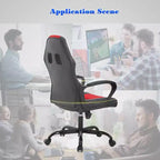 Silla de oficina FDW Silla gamer de PC Silla de escritorio barata de cuero PU Silla ejecutiva para ordenador Soporte lumbar para mujeres y hombres