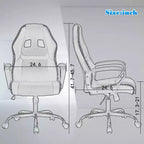 Silla de oficina FDW Silla gamer de PC Silla de escritorio barata de cuero PU Silla ejecutiva para ordenador Soporte lumbar para mujeres y hombres