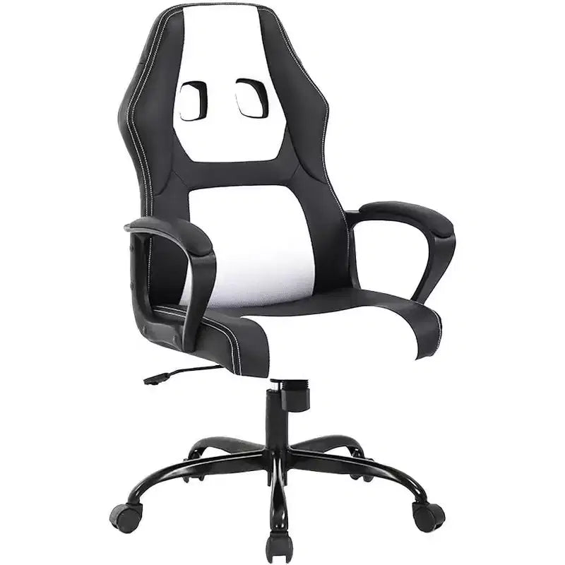 Silla de oficina FDW Silla gamer de PC Silla de escritorio barata de cuero PU Silla ejecutiva para ordenador Soporte lumbar para mujeres y hombres