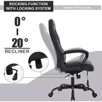 FDW Silla de Carreras para Juegos, Silla de Oficina en Casa, Silla Ergonómica de Escritorio, Silla de Ordenador de Cuero PU con Masaje, Soporte Lumbar, Reposacabezas y Apoyabrazos