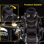 FDW Silla Gaming para PC, Silla de Oficina, Silla Ejecutiva de Respaldo Alto de Cuero PU, Silla de Ordenador de Carreras con Soporte Lumbar y Reposapiés