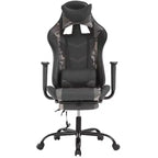 Silla para videojuegos FDW Racing, sillas para videojuegos con escritorio para computadora, cuero de PU, reposacabezas, soporte lumbar y asiento giratorio de 360 grados