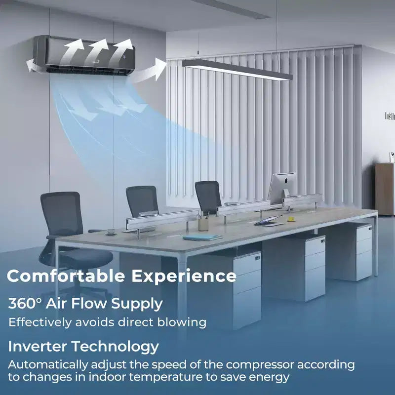Costway Aire Acondicionado y Calefactor Mini Split de 24000 BTU con Wifi y Bomba de Calor