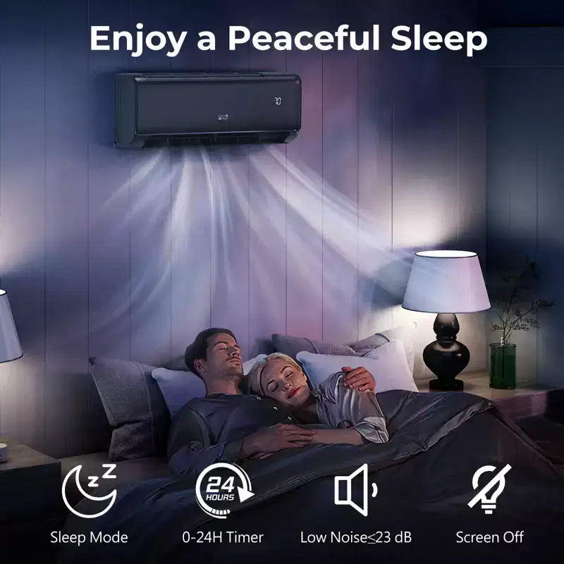 Costway Aire Acondicionado y Calefactor Mini Split de 24000 BTU con Wifi y Bomba de Calor