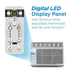 Acondicionador de aire de ventana COMMERCIAL COOL CWAM145W6C de 14,300, con control remoto y termostato ajustable, 14,500 BTU, blanco