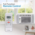 Acondicionador de aire de ventana COMMERCIAL COOL CWAM145W6C de 14,300, con control remoto y termostato ajustable, 14,500 BTU, blanco