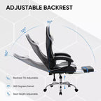 Silla de juego ergonómica de carreras JIONJOY con respaldo alto, soporte lumbar y reposabrazos ajustables
