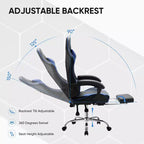 Silla de juego ergonómica de carreras JIONJOY con respaldo alto, soporte lumbar y reposabrazos ajustables