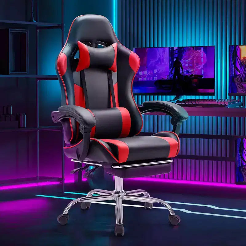 Silla de juego ergonómica de carreras JIONJOY con respaldo alto, soporte lumbar y reposabrazos ajustables