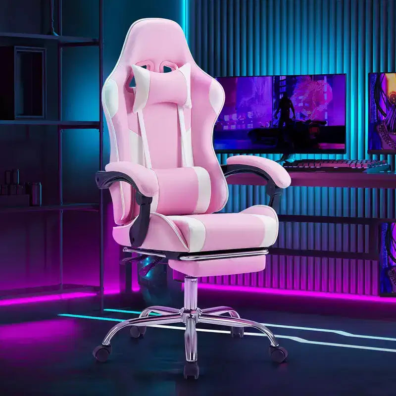 Silla de juego ergonómica de carreras JIONJOY con respaldo alto, soporte lumbar y reposabrazos ajustables