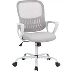 Silla de oficina o gaming ergonómica moderna JIONJOY con soporte lumbar de malla y reposabrazos fijos
