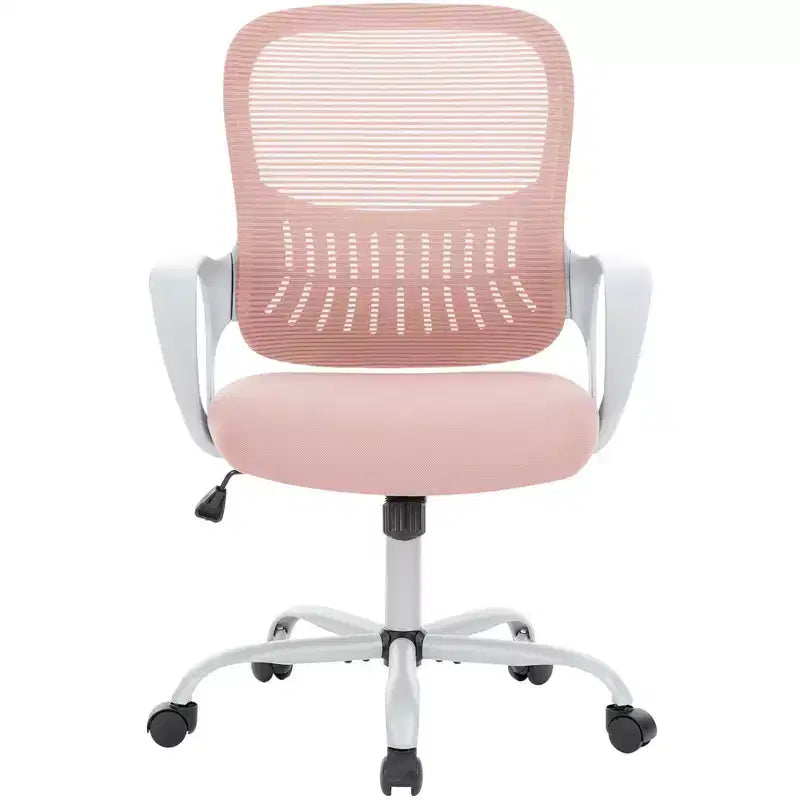 Silla de oficina o gaming ergonómica moderna JIONJOY con soporte lumbar de malla y reposabrazos fijos