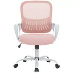 Silla de oficina o gaming ergonómica moderna JIONJOY con soporte lumbar de malla y reposabrazos fijos